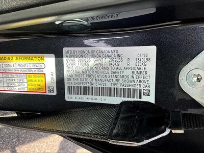 2022 Honda Civic Sedan Sport CVT