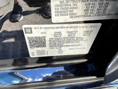 2021 Chevrolet Silverado 1500 Crew Cab Short Box 4-Wheel Drive Custom