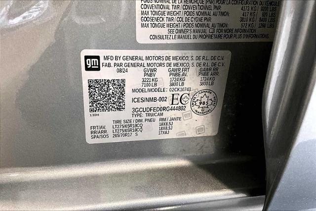 2024 Chevrolet Silverado 1500 Crew Cab Short Box 4-Wheel Drive LT Trail Boss