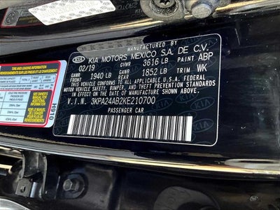 2019 Kia Rio LX Auto