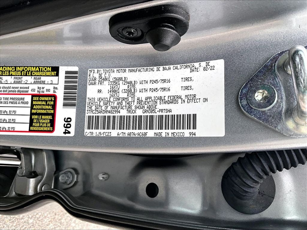 2022 Toyota Tacoma SR5 V6