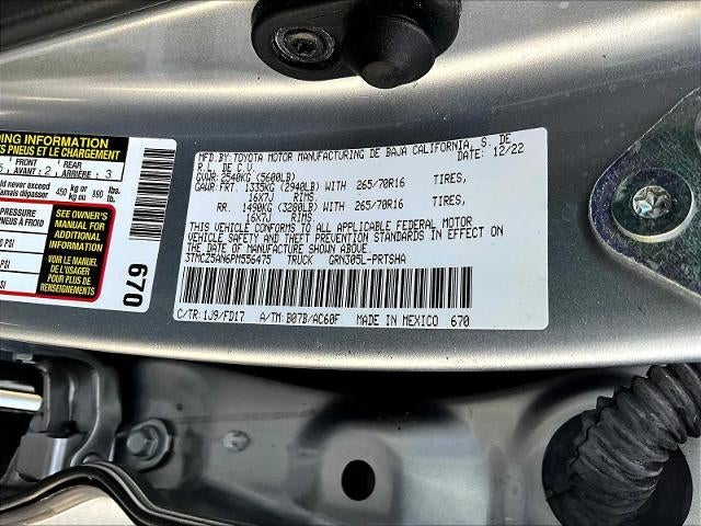 2023 Toyota Tacoma 4WD 4WD TRD Off Road Double Cab 5' Bed V6 AT (Natl)