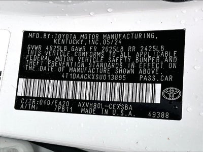 2025 Toyota Camry SE