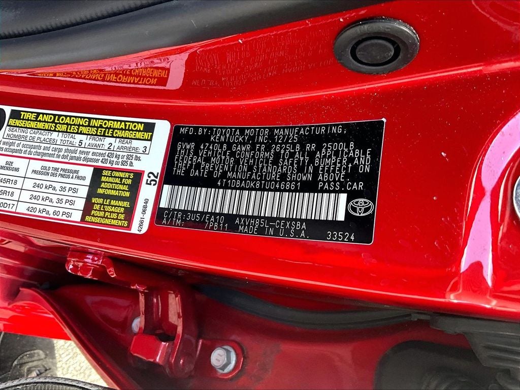 2026 Toyota Camry SE