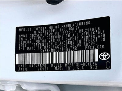 2024 Toyota Corolla LE