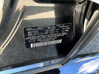 2022 Hyundai SONATA SEL 2.5L