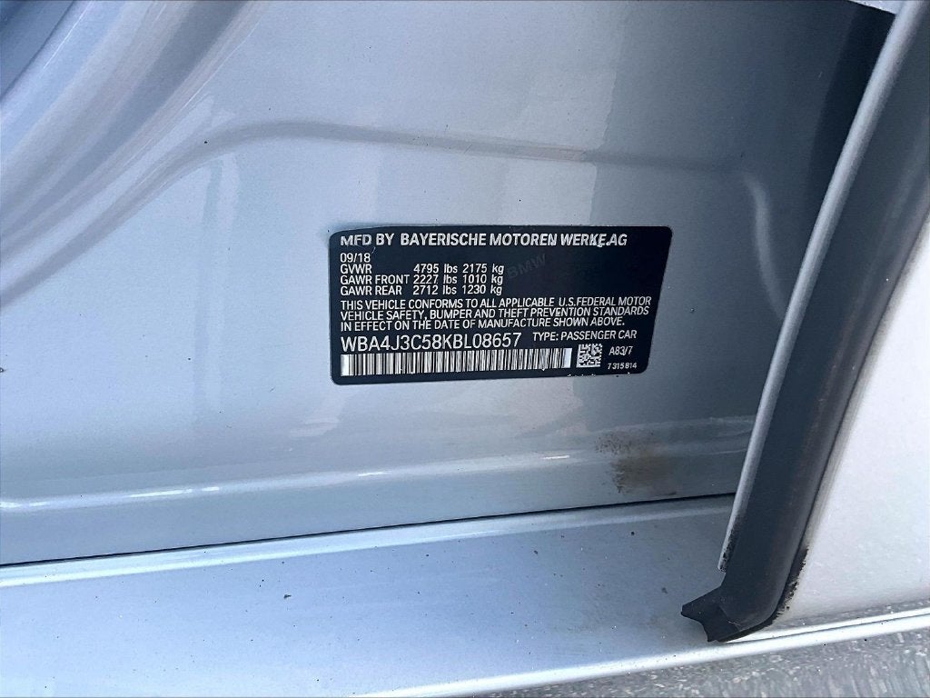 2019 BMW 4 Series 430i xDrive Gran Coupe