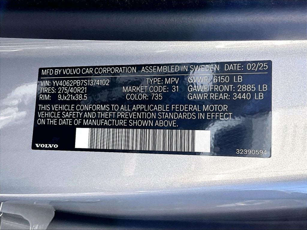 2025 Volvo XC90 B6 Plus 7-Seater 2025.5