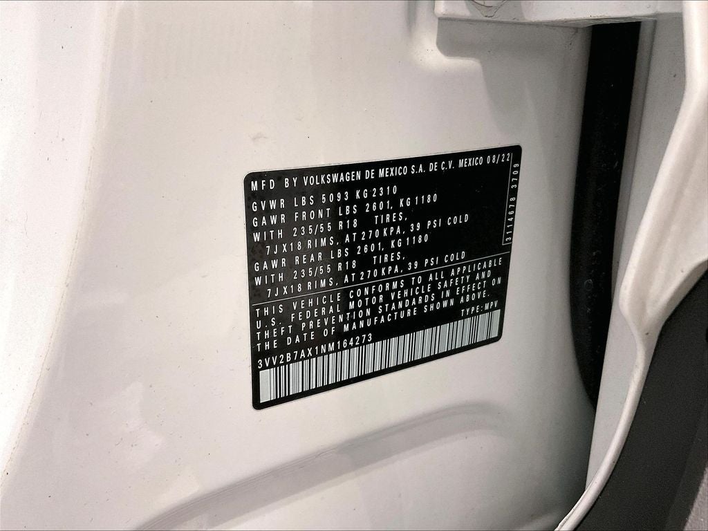 2022 Volkswagen Tiguan 2.0T SE