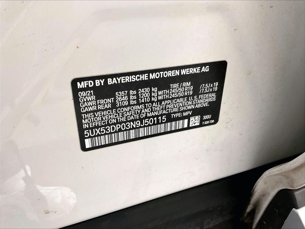 2022 BMW X3 xDrive30i