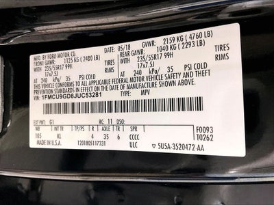 2018 Ford Escape SE