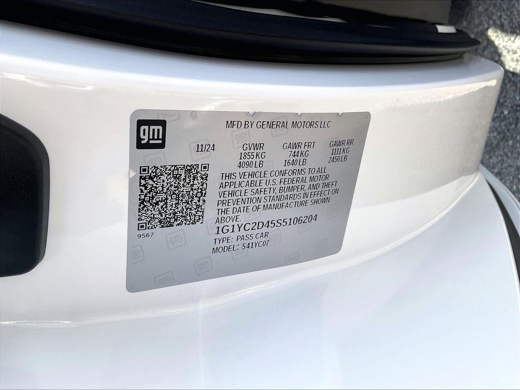 2025 Chevrolet Corvette Stingray 3LT