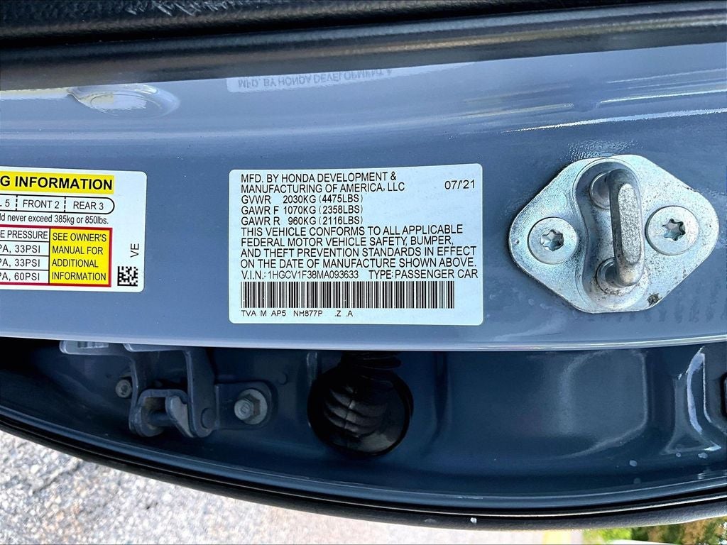 2021 Honda Accord Sport