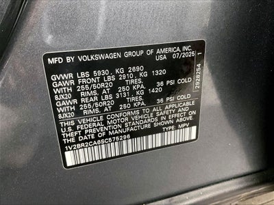 2025 Volkswagen Atlas 2.0T SEL