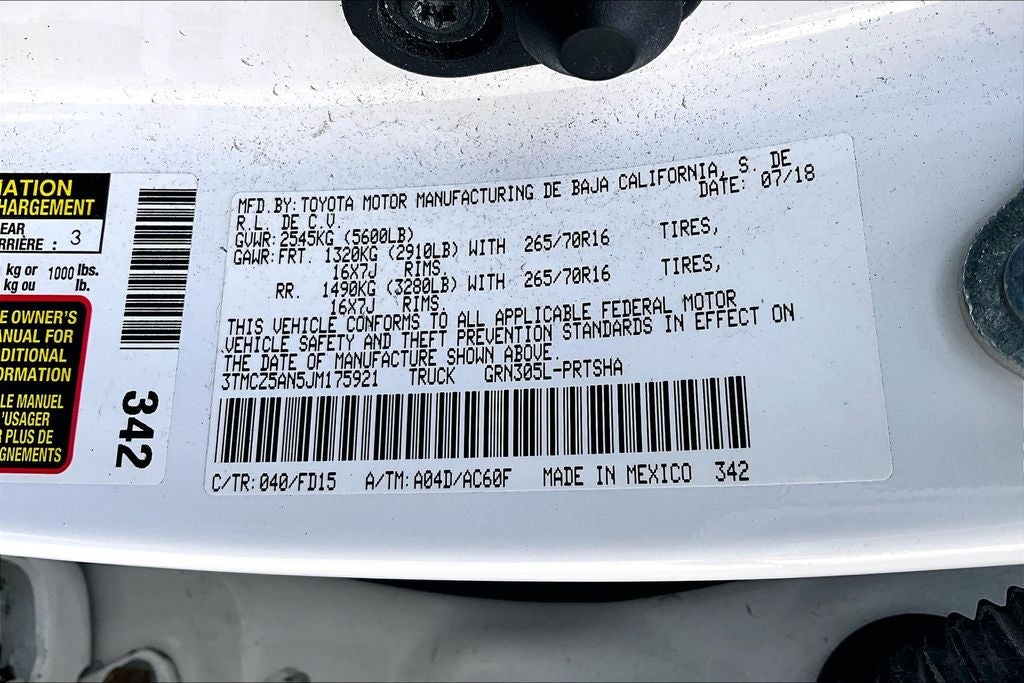 2018 Toyota Tacoma TRD Off-Road V6