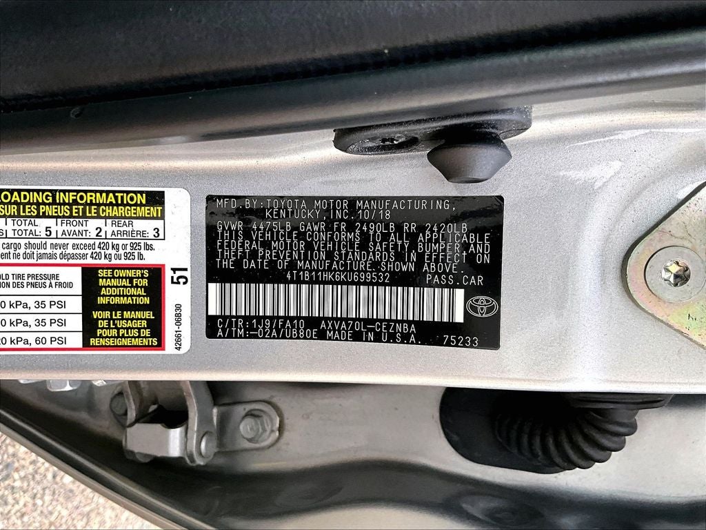 2019 Toyota Camry LE