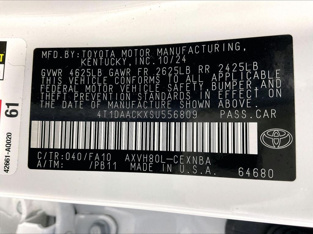 2025 Toyota Camry LE