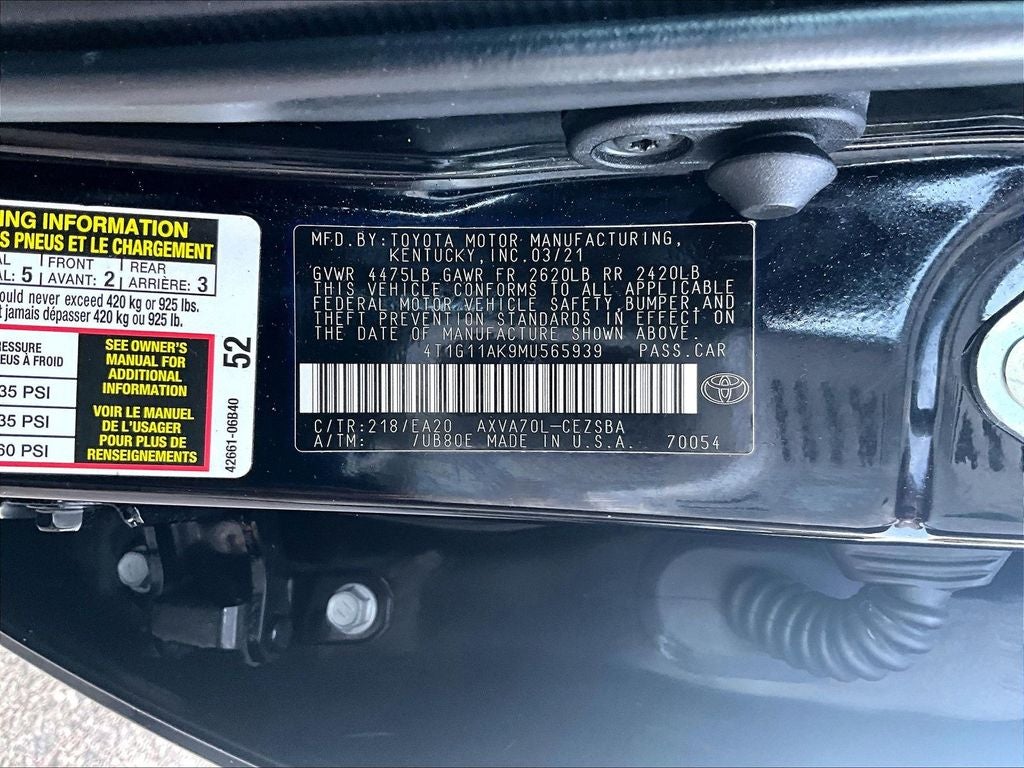 2021 Toyota Camry SE