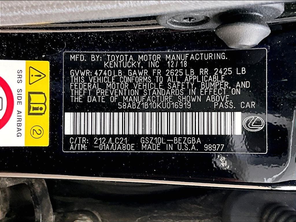 2019 Lexus ES 350 Ultra Luxury
