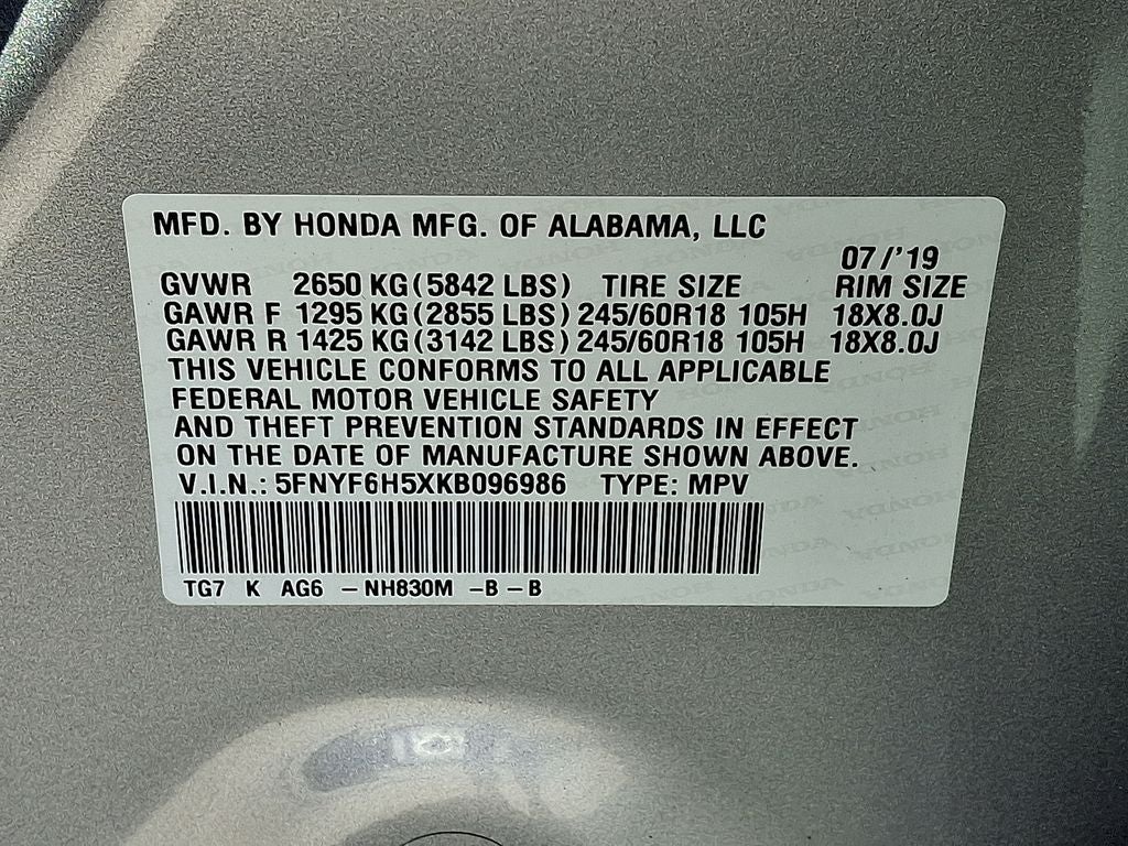 2019 Honda Pilot EX-L
