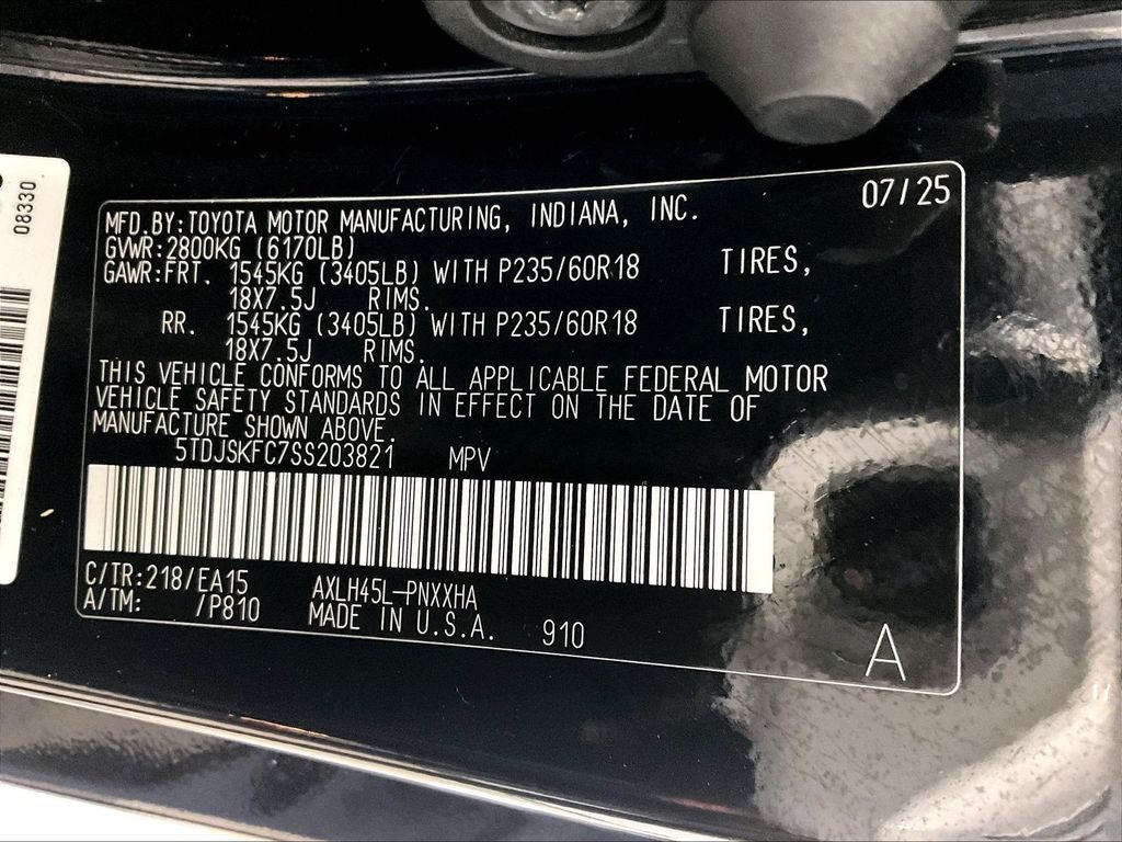 2025 Toyota Sienna XLE 7 Passenger