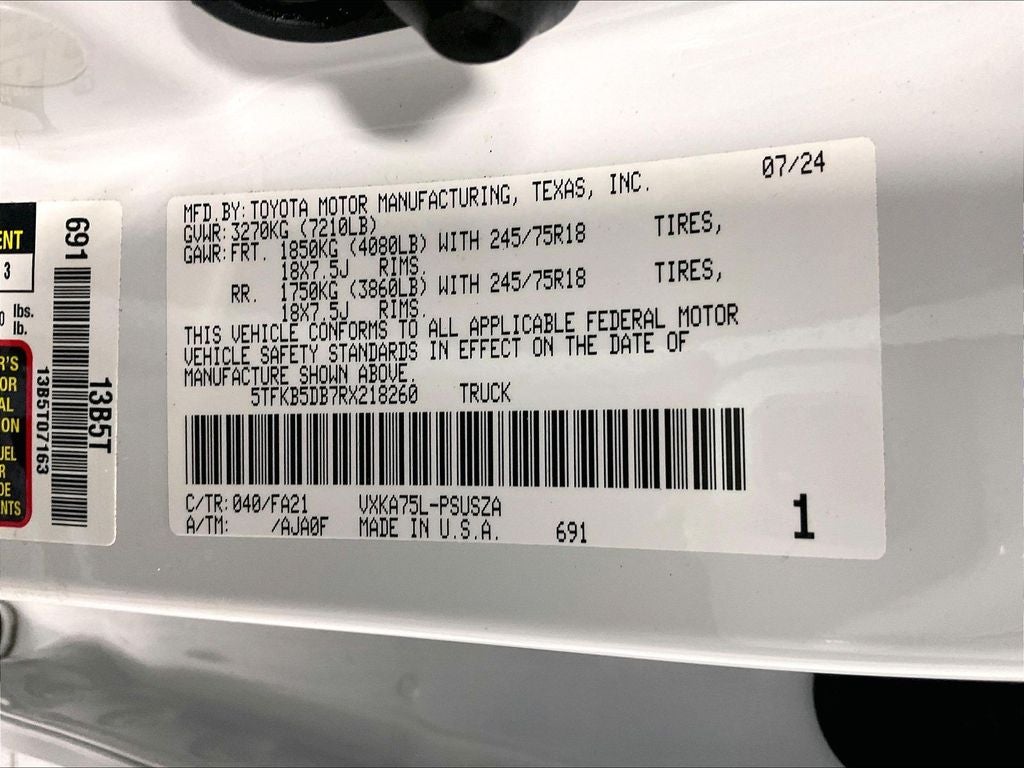 2024 Toyota Tundra SR
