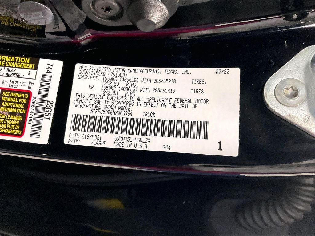 2022 Toyota Tundra Hybrid TRD Pro