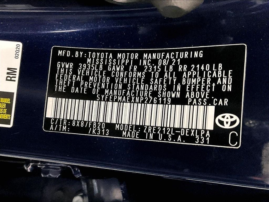 2022 Toyota Corolla LE