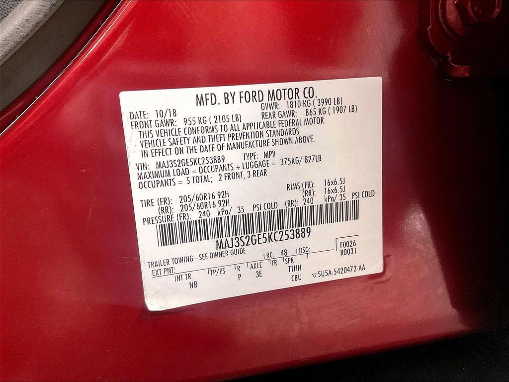 2019 Ford EcoSport SE